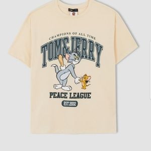 Oversize Fit Tom And Jerry T-Shirt